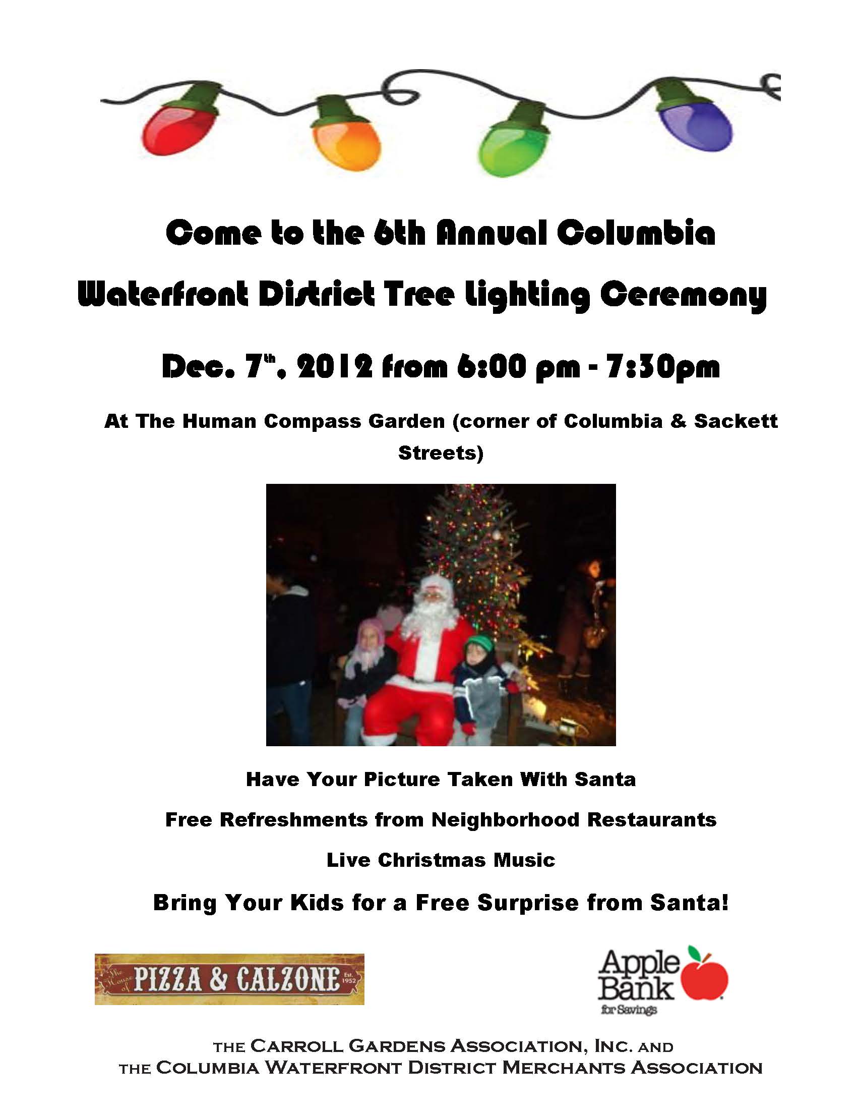 Tree Lighting Flyer 2012