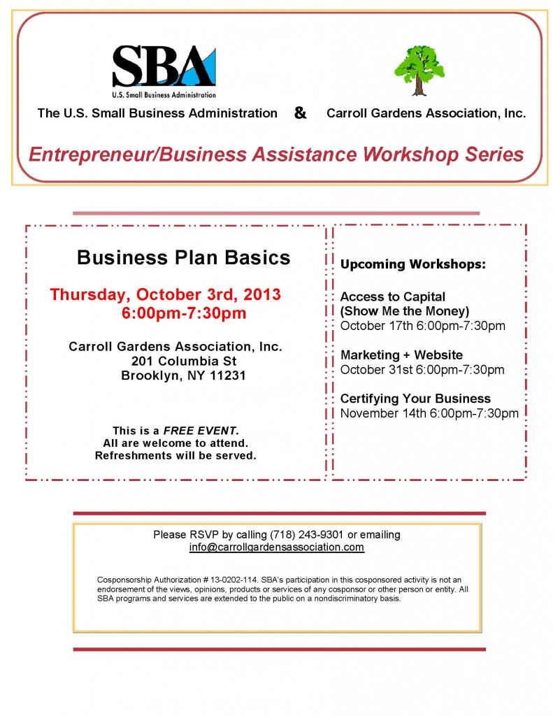 CGA SBA Workshop Series_092413 (1)